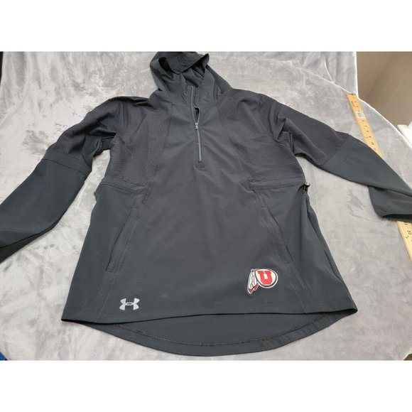 Utah Utes Under Armour pullover small loose HeatGear‎ vented hooded - Picture 1 of 11